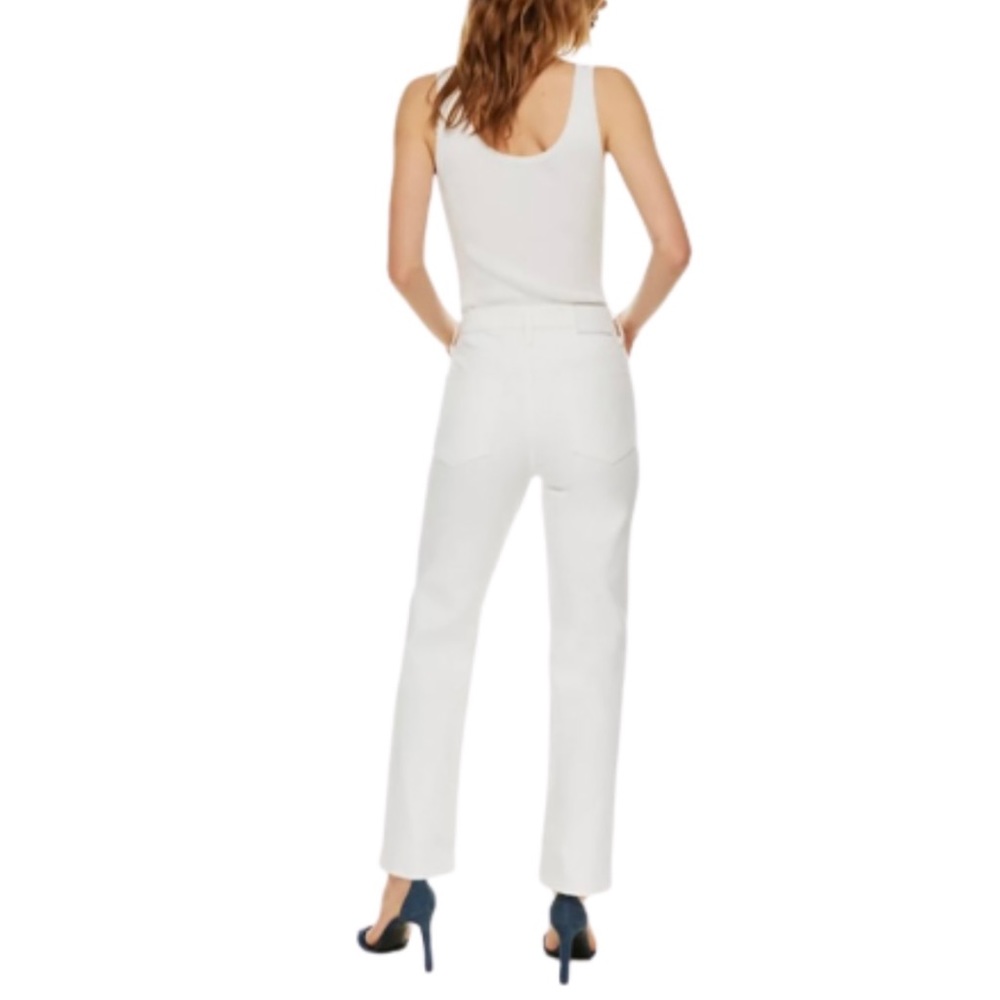 Rag & Bone Straight High Rise White Jeans NWOT - Picture 2 of 16